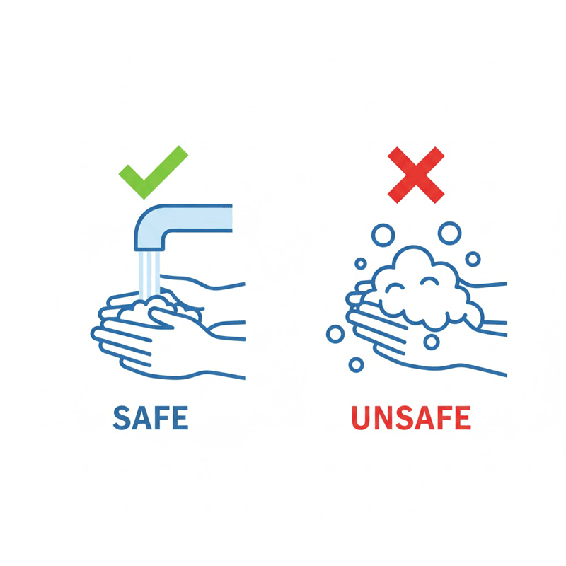 akvárium biztonság, kézmosás fontossága